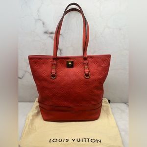 LV Orange leather bag